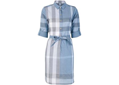 burberry house check shirt dress|Burberry Kelsy House Check Shirt Dress Blue .